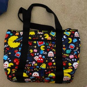 Lesportsac Tote Bag Pac-Man collaboration